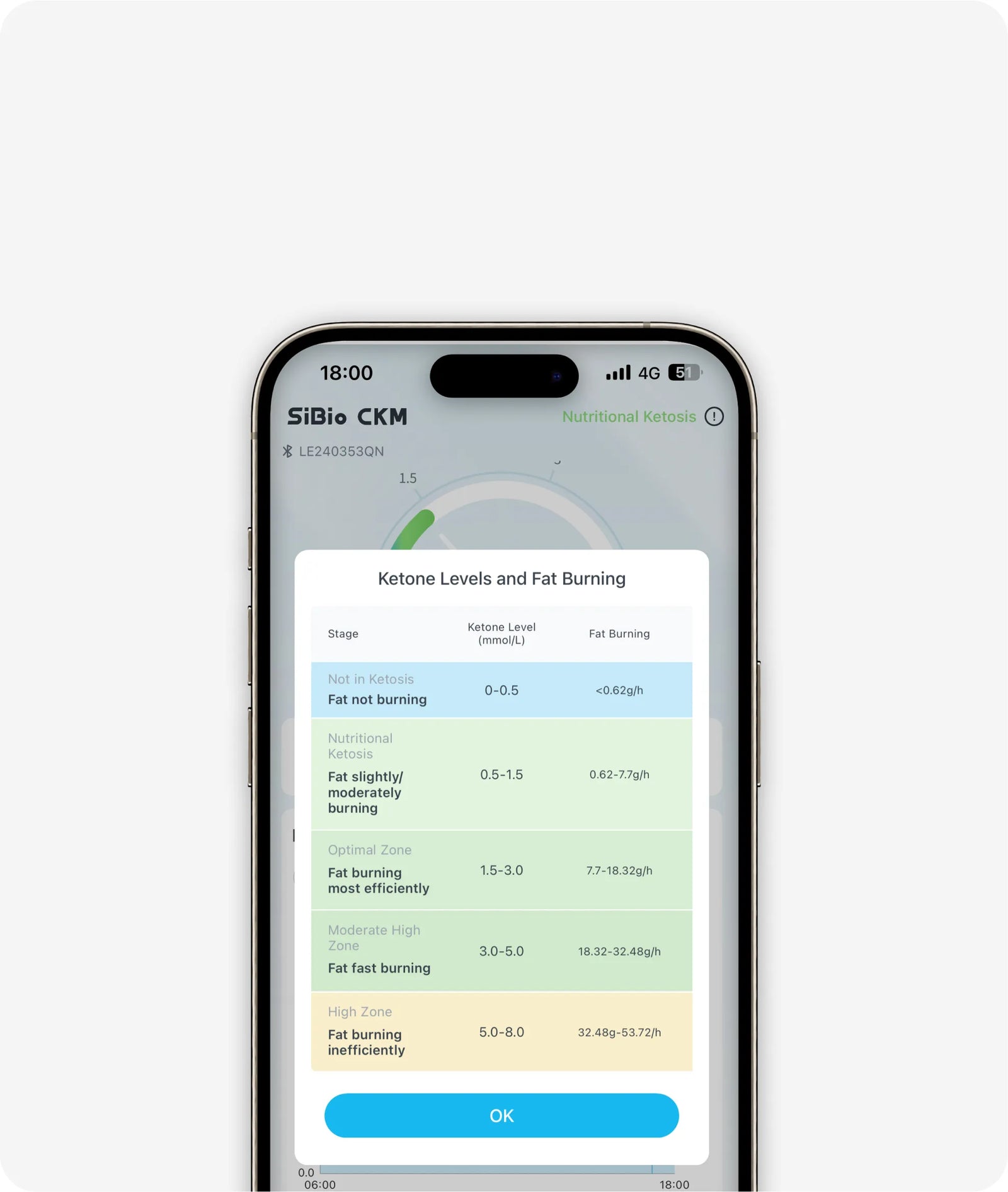 5 Ketosis Zones Displayed Clearly