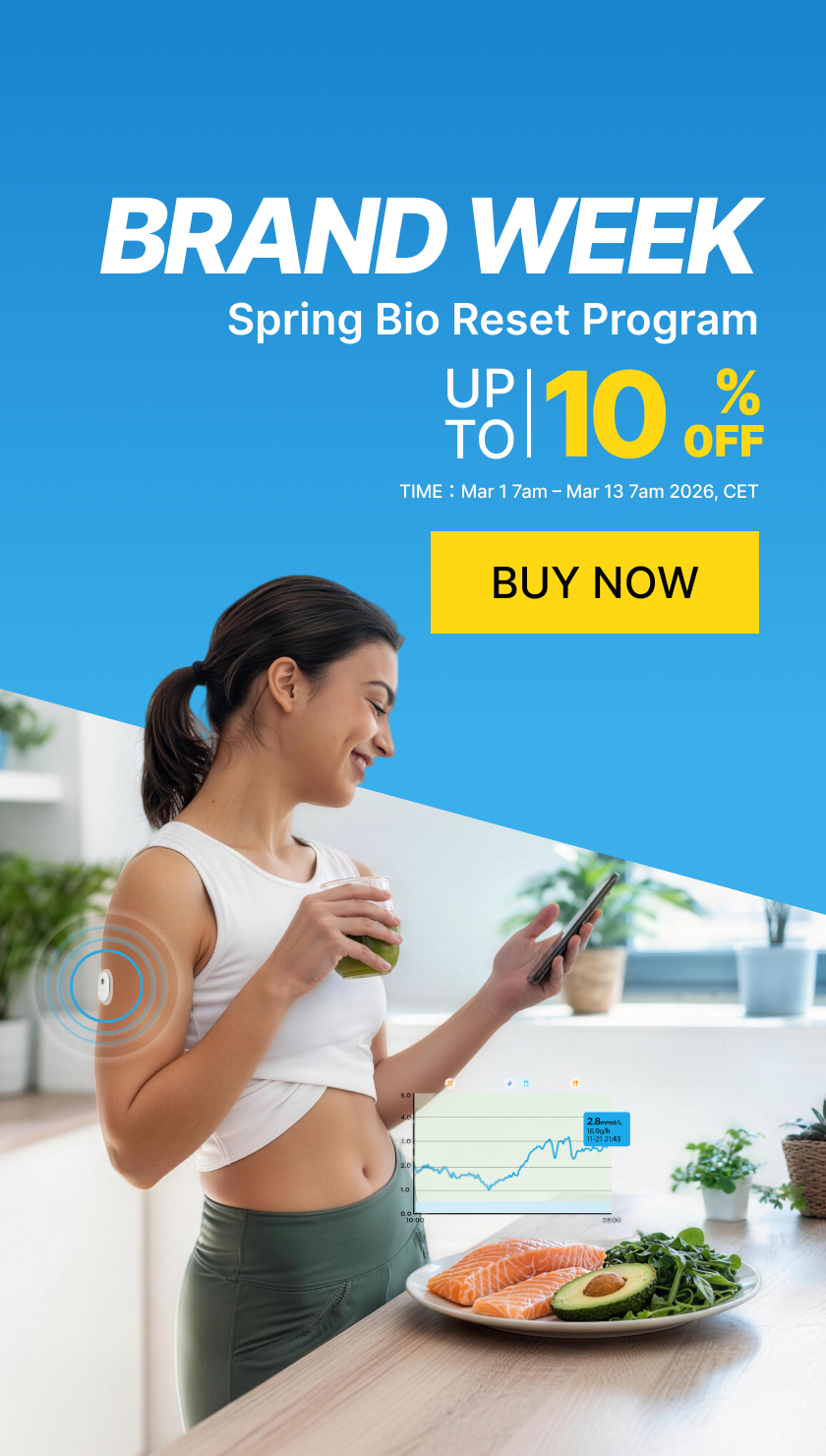 SiBio wearable ketone monitor promotion banner: Brand Week Spring sale up to 10% off, continuous ketone tracking for ketogenic diet.